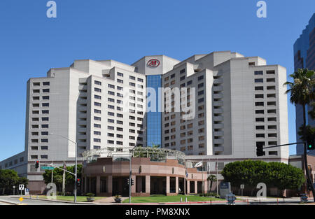LONG BEACH, CALIF-Sept 10, 2018: Hilton Long Beach. Auf dem Ocean Blvd. in der Nähe des Conventioon Center im Herzen des Geschäftsviertels. Stockfoto