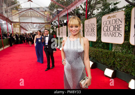 Nicole Richie besucht die 69. jährliche Golden Globe Awards im Beverly Hilton in Beverly Hills, CA am Sonntag, den 15. Januar 2012. Stockfoto