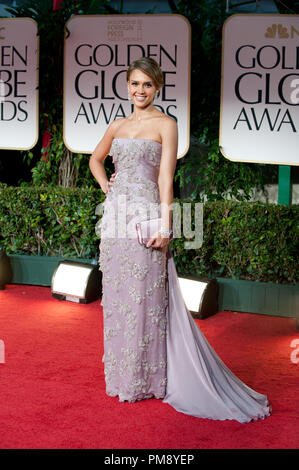 Jessica Alba besucht die 69. jährliche Golden Globes Awards im Beverly Hilton in Beverly Hills, CA am Sonntag, den 15. Januar 2012. Stockfoto