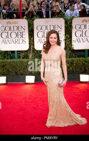 Für BESTE LEISTUNG DURCH EINE SCHAUSPIELERIN IN EINEM MINI - SERIE ODER MOTION PICTURE MADE FOR TELEVISION Nominiert für ihre Rolle in "Cinema Verite" (HBO), Schauspielerin Diane Lane die 69. jährliche Golden Globes Awards im Beverly Hilton in Beverly Hills, CA am Sonntag, den 15. Januar 2012 besucht. Stockfoto