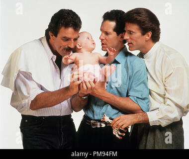 Studio Werbung immer noch von "3 Männer und ein Baby" Tom Selleck, Steve Guttenberg, Ted Danson © 1987 Touchstone Pictures Alle Rechte vorbehalten Datei Referenz # 31697349 THA für die redaktionelle Nutzung nur Stockfoto