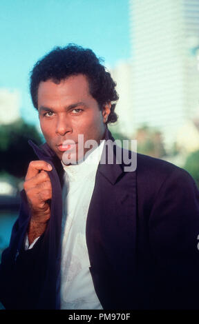 Studio Werbung noch von 'Miami Vice' Phillip Michael Thomas 1985 Stockfoto