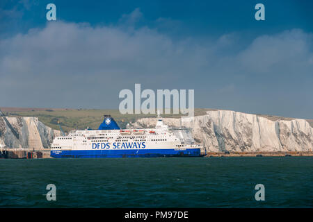 Fähre, Dover, Kent, Großbritannien Stockfoto