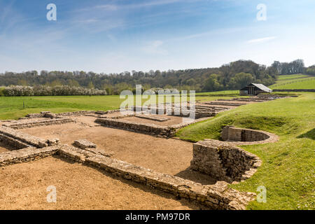 North Leigh Römische Villa, Oxfordshire, Großbritannien Stockfoto