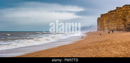 Hive Strand, Burton Bradstock, Dorset, Großbritannien Stockfoto