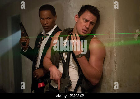 Jamie Foxx, Links, und Channing Tatum star in Columbia Pictures' "Weißen Haus". Stockfoto