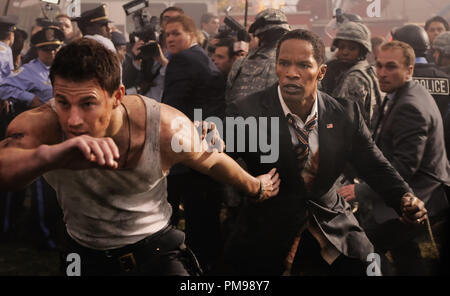 Channing Tatum, Links, und Jamie Foxx Stern in Columbia Pictures' "Weißen Haus". Stockfoto