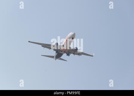 Sao Paulo, Brasilien, Mai 26, 2018: Flugzeug bis 21.05.2011 und Abreise vom Flughafen Stockfoto