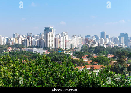 Sao Paulo, Brasilien, Mai 26, 2018: Blick auf die größte Stadt in Lateinamerika Stockfoto