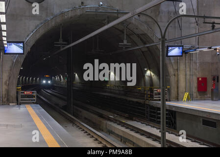 Sao Paulo, Brasilien, Mai 26, 2018 : In der Eucalipto Marke neue U-Bahn Station in Sao Paulo. Stockfoto