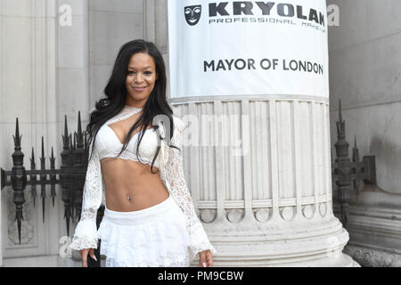 London, Großbritannien. 16. Sep 2018. Fashionista besuchen Fashion Scout - SS 19 - London Fashion Week - Tag 3, London, UK. 16. September 2018. Bild Capital/Alamy leben Nachrichten Stockfoto