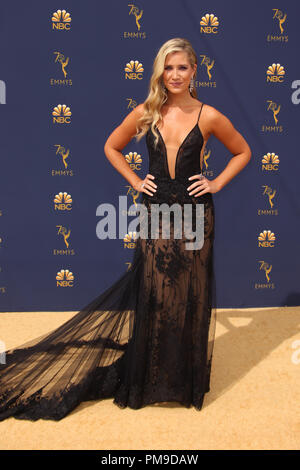 Los Angeles, Ca, USA. 17 Sep, 2018. Kristine Leahy an der 70th Primetime Emmy Awards, die in den Microsoft Theater in Los Angeles, Kalifornien am 17. September 2018. Credit: Faye Sadou/Medien Punch/Alamy leben Nachrichten Stockfoto