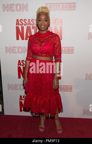New York, NY, USA. 17 Sep, 2018. Anika Noni Rose in der Ankunftshalle für ERMORDUNG NATION Screening, Metrograph, New York, NY 17. September 2018. Credit: Jason Smith/Everett Collection/Alamy leben Nachrichten Stockfoto