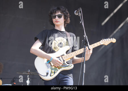 Chicago, Illinois, USA. 16 Sep, 2018. FINN WOLFHARD von Calpurnia während Riot Fest am Douglas Park in Chicago, Illinois Credit: Daniel DeSlover/ZUMA Draht/Alamy leben Nachrichten Stockfoto