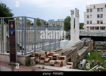 Plovdiv, Bulgarien. 12 Sep, 2018. 12.09.2018, Plovdiv, Bulgarien: das Forum Romanum in der Mitte. Plovdiv ist die älteste bewohnte Stadt in Europa und eine der ältesten der Welt. 2019, die Stadt ist Europäische Kulturhauptstadt. Foto: Jens Kalaene/dpa-Zentralbild/ZB | Verwendung weltweit/dpa/Alamy leben Nachrichten Stockfoto