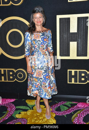 Los Angeles, USA. September 17, 2018: Tracey Ullman an der HBO Emmy Partei an der Pacific Design Center. Bild: Paul Smith/Featureflash Credit: Sarah Stewart/Alamy leben Nachrichten Stockfoto