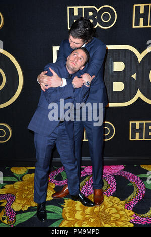 Los Angeles, USA. September 17, 2018: Kieran Culkin & Nicholas Braun an der HBO Emmy Partei an der Pacific Design Center. Bild: Paul Smith/Featureflash Credit: Sarah Stewart/Alamy leben Nachrichten Stockfoto