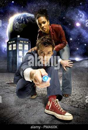 David Tennant und Freema Agyeman 'Dr. Die 'TV-Serie (Staffel 3: 2007) Stockfoto