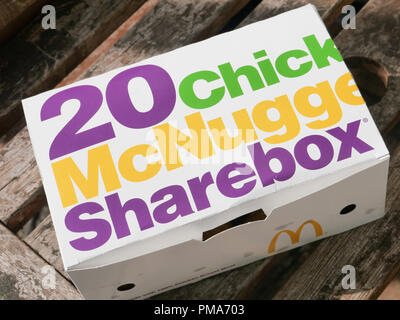 20 chicken McNugget sharebox Stockfoto