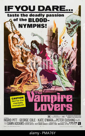 "The Vampire Lovers" (1970) American International Pictures Plakat Peter Cushing Datei Referenz # 32263 038 THA Stockfoto