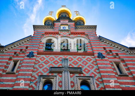 Die russisch-orthodoxe Alexander Nevskij (Nevsky) Kirche im historischen Zentrum Stockfoto