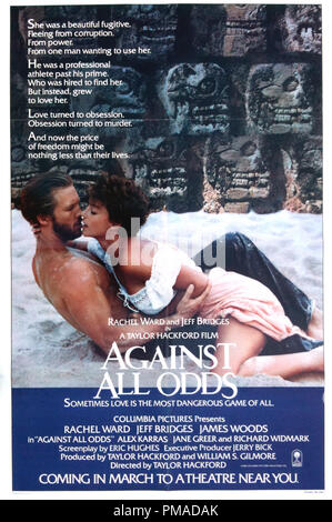 "Gegen alle Widrigkeiten'-US-Poster 1984 Columbia Pictures Jeff Bridges, Rachel Ward Datei Referenz # 32509 014 THA Stockfoto