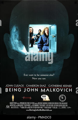 "Being John Malkovich"-US-Poster 1999 USA Filme John Cusack, Cameron Diaz, Catherine Keener Datei Referenz # 32509 049 THA Stockfoto