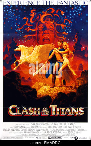 "Kampf der Titanen"-US-Poster 1981 MGM Datei Referenz # 32509 089 THA Stockfoto