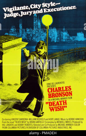 'Death Wunsch'-US-Poster 1974 Culumbia Bilder Charles Bronson Datei Referenz # 32509 113 THA Stockfoto
