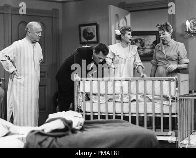 William Frawley, Desi Arnaz, Lucille Ball, Vivian Vance, "I love Lucy", ca. 1953 Datei Referenz # 32509 667 THA Stockfoto