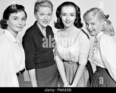 Jean Simmons, Joan Fontaine, Piper Laurie, Sandra Dee', bis Sie die Segel", 1957 MGM Datei Referenz # 32509 970 THA Stockfoto