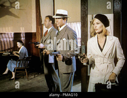 Gene Hackman, Warren Beatty und Faye Dunaway, 'Bonnie und Clyde' 1967 Warner Bros.-Datei Referenz # 32633 907 THA Stockfoto