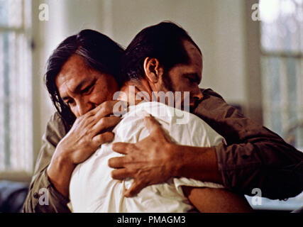 Jack Nicholson und will Sampson, 'One flow over the Cuckoo's Nest' 1975 UA Aktenzeichen # 32733 177THA Stockfoto