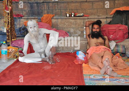 Varanasi, Indien - 03.2013 Stockfoto