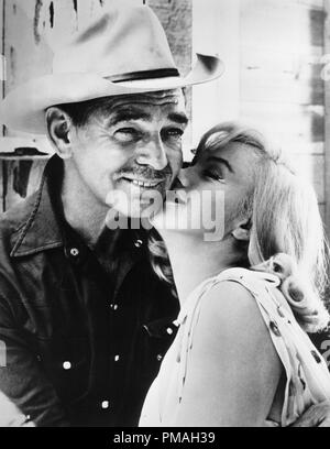 Clark Gable und Marilyn Monroe "The Misfits" 1961 UA Datei Referenz # 32733 409 THA Stockfoto