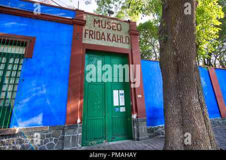 Coyoacan, Mexiko - 20 April 2018: Frida Kahlo Museum Stockfoto