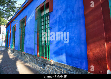 Frida Kahlo Museum in Coyoacan Stockfoto