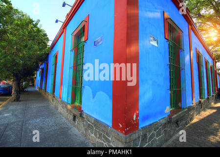 Frida Kahlo Museum in Coyoacan Stockfoto