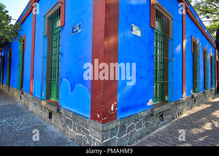 Coyoacan, Mexiko - 20 April 2018: Frida Kahlo Museum Stockfoto