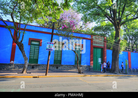 COYOACAN, MEXIKO - 20 April 2018: Frida Kahlo Museum Stockfoto