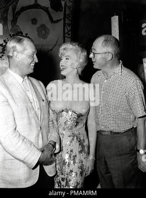 Maurice Chevalier, Marilyn Monroe, Billy Wilder , 'Some Like IT Hot' 1959 United Artists / File Reference # 33505 021THA Stockfoto