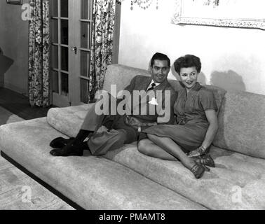 Tyrone Power und seine Frau Linda Christian 1949 Aktenzeichen Nr. 33505 035THA nur für redaktionelle Zwecke – alle Rechte vorbehalten Stockfoto