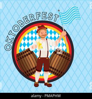 Oktoberfest deutschen Feier Stock Vektor