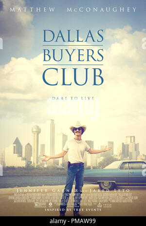 DALLAS KÄUFER CLUB, ein Focus Features frei. Poster Stockfoto