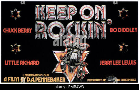 Chuck Berry, Bo Diddley, Jerry Lee Lewis, Little Richard, 'Keep On Rockin'' (1969) Messe Unternehmen Lobby Karteikasten Referenz # 33371 395 THA Stockfoto