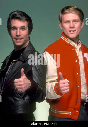 Henry Winkler und Ron Howard, "Glückliche Tage" ca. 1978 Datei Referenz # 32337 281 THA Stockfoto