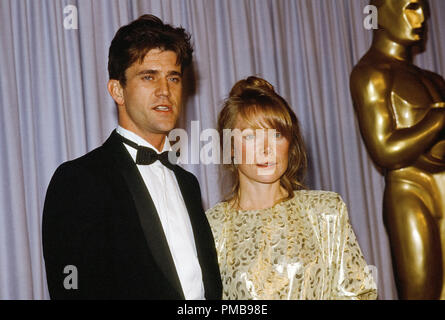 Mel Gibson und Sissy Spacek, Stars der "River", bei der 56. jährlichen Academy Awards, 1984 Datei Referenz # 32557 575 THA Stockfoto
