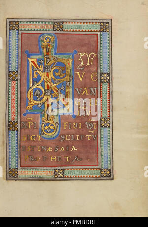 Dekoriert Incipit Seite. Datum/Zeit: Ca. 1120-1140. Folio. Tempera Farben, Gold und Silber auf Pergament. Höhe: 229 mm (9.01 in); Breite: 165 mm (6,49 in). Autor: Unbekannt. Stockfoto