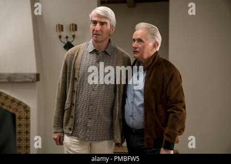 Sam Waterston, Martin Sheen, "Gnade und Frankie' Saison 3 (2017) Netflix Stockfoto