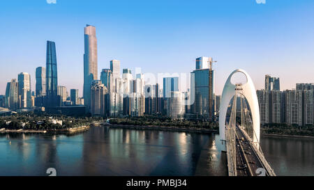 Städtische Landschaft von Guangzhou, China Stockfoto